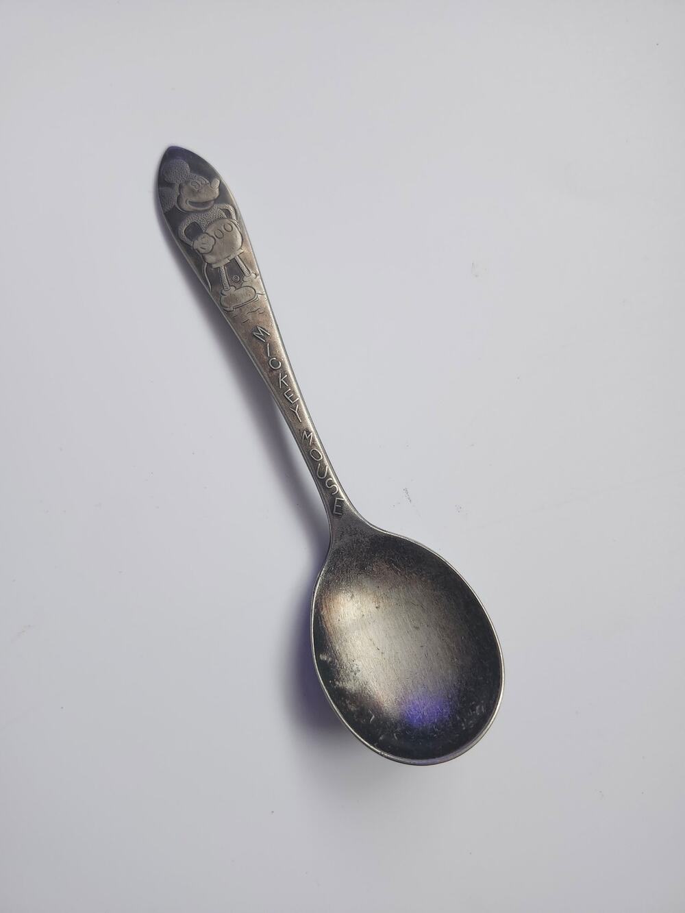 Vintage 1930s Mickey Mouse Spoon Branford Silver Plate Disney Collectible